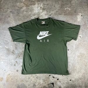 Nike Air T Shirt Olive Green‎ Mens Size Large Classic Logo Tee